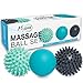 Relax - Massageball Set - 2 Igelbälle (hart & weich) & 1 Lacrosse Massage Ball - Massage von dem Rücken, Nacken und Faszien
